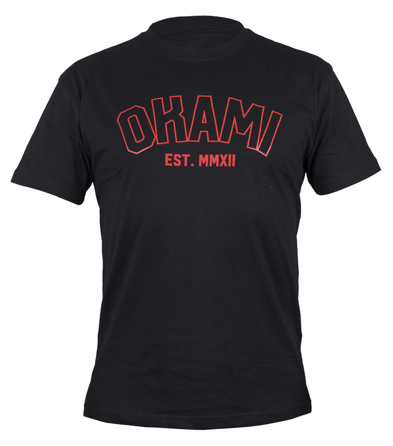 Okami college Tshirt - black